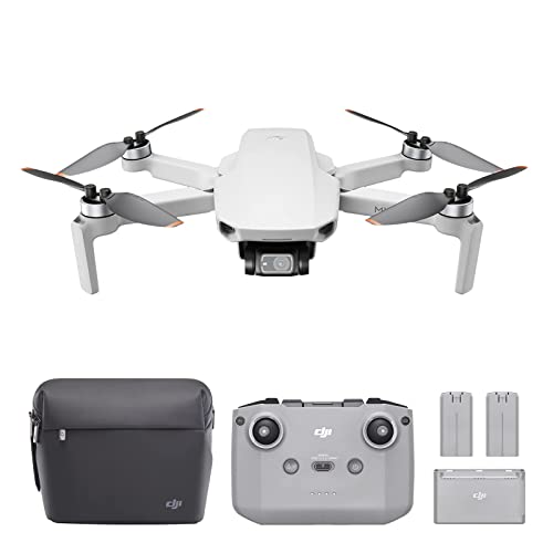 DJI Mini 2 Fly More Combo - Ultraleichter und faltbarer Drohnen-Quadkopter mit 3-Achsen-Gimbal und 4K-Kamera